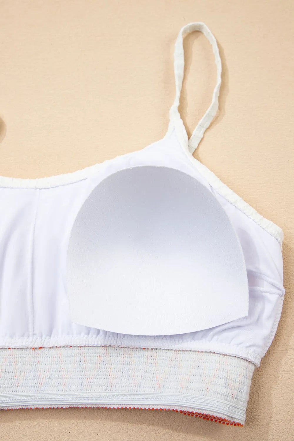 Textured Contrast Banding Bikini High Waist 2pcs Swimsuit - Tigbul's Variety Fashion Shop