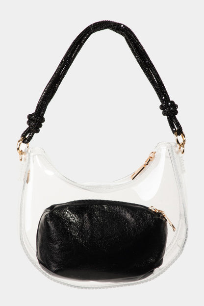 Clear See Through Baguette Bag - Tigbul's Variety Fashion Shop