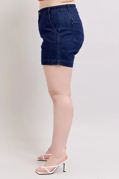 Judy Blue Plus Size High Waist Denim Shorts - Tigbul's Variety Fashion Shop