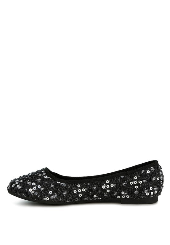 Sujet Sequin Ballet Flats - Tigbul's Variety Fashion Shop