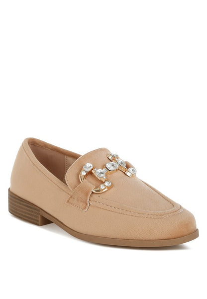 Maestro Diamante Embellished Horsebit Loafers - Tigbul's Variety Fashion Shop