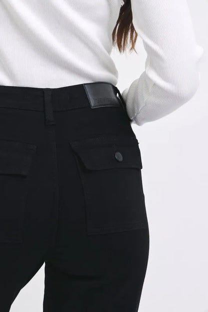 Judy Blue Black High Waist Cargo Cuffed Jogger - Tigbul's Variety Fashion Shop