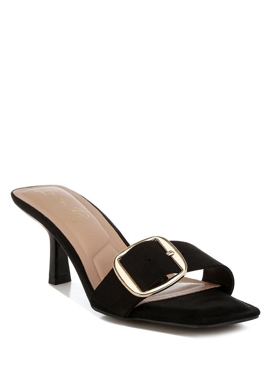 Acacia Buckle Strap Slip On Sandals - Tigbul's Variety Fashion Shop