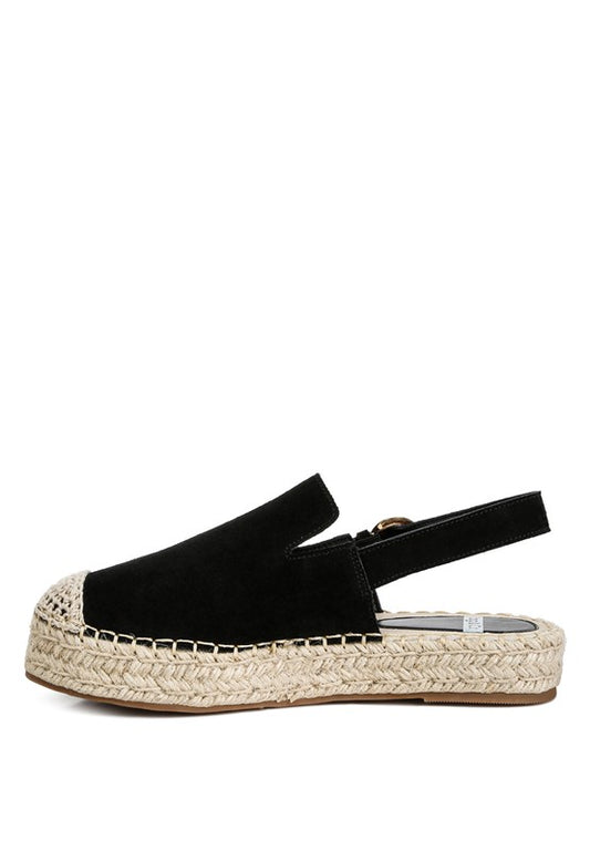 Affie Genuine Suede Slingback Strap Espadrilles - Tigbul's Variety Fashion Shop
