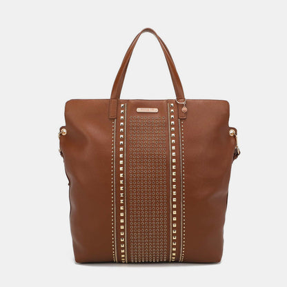 Nicole Lee USA Studded Large Tote Bag - Tigbul's Variety Fashion Shop