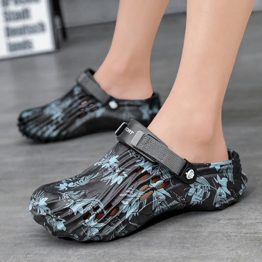 Men's Floral Pattern Comfort Breathable Sandals - Tigbul's Variety Fashion Shop