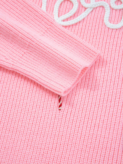 Merry Candy Cane Christmas Crew Neck Sweater - Tigbul's Variety Fashion Shop