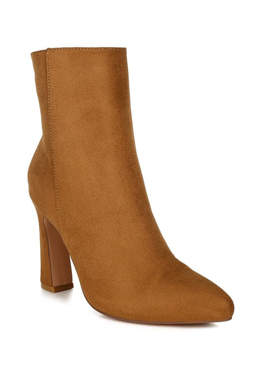 Clubdate Block Heeled Ankle Boots - Tigbul's Variety Fashion Shop