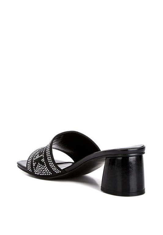 Studio 55 Diamante Embellished New York Sandals - Tigbul's Variety Fashion Shop