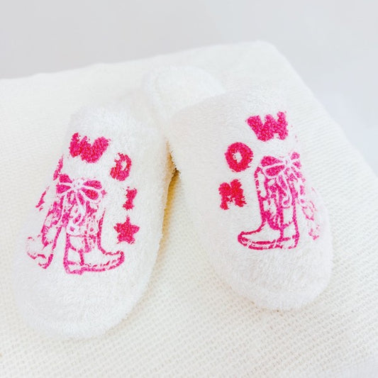 Howdy Boot Coziest Lounge Slippers - Tigbul's Variety Fashion Shop
