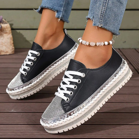 Round Toe Platform Sneakers - Tigbul's Variety Fashion Shop