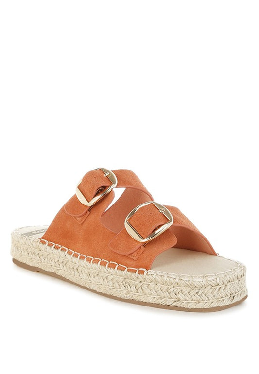 Kuopa Genuine Soft Leather Espadrille Flatform - Tigbul's Variety Fashion Shop