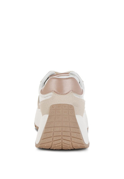 Squeaker Chunky Anti-Skid Lace-Up Sneakers - Tigbul's Variety Fashion Shop