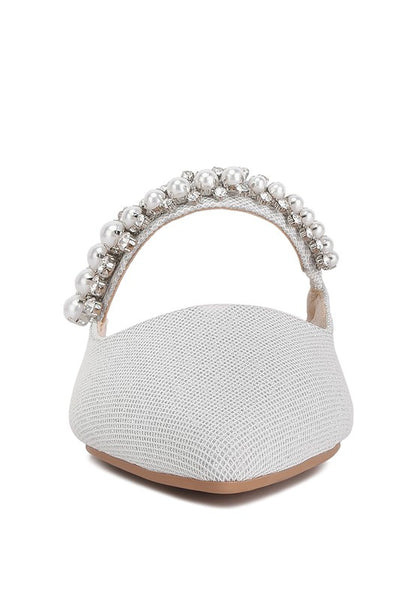 GEODE Mary Jane Cutout Embellished Mules - Tigbul's Variety Fashion Shop