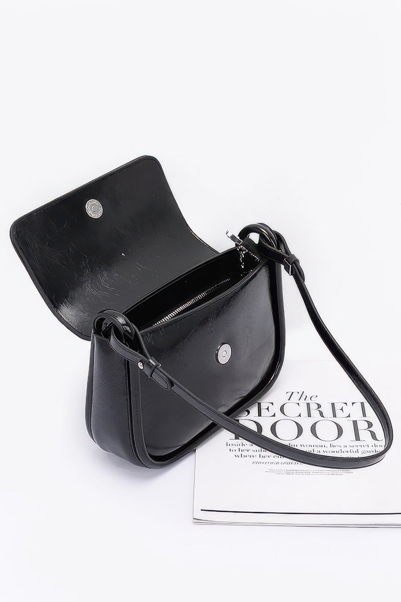 Faux Leather Bow Flap Bag - Tigbul's Variety Fashion Shop