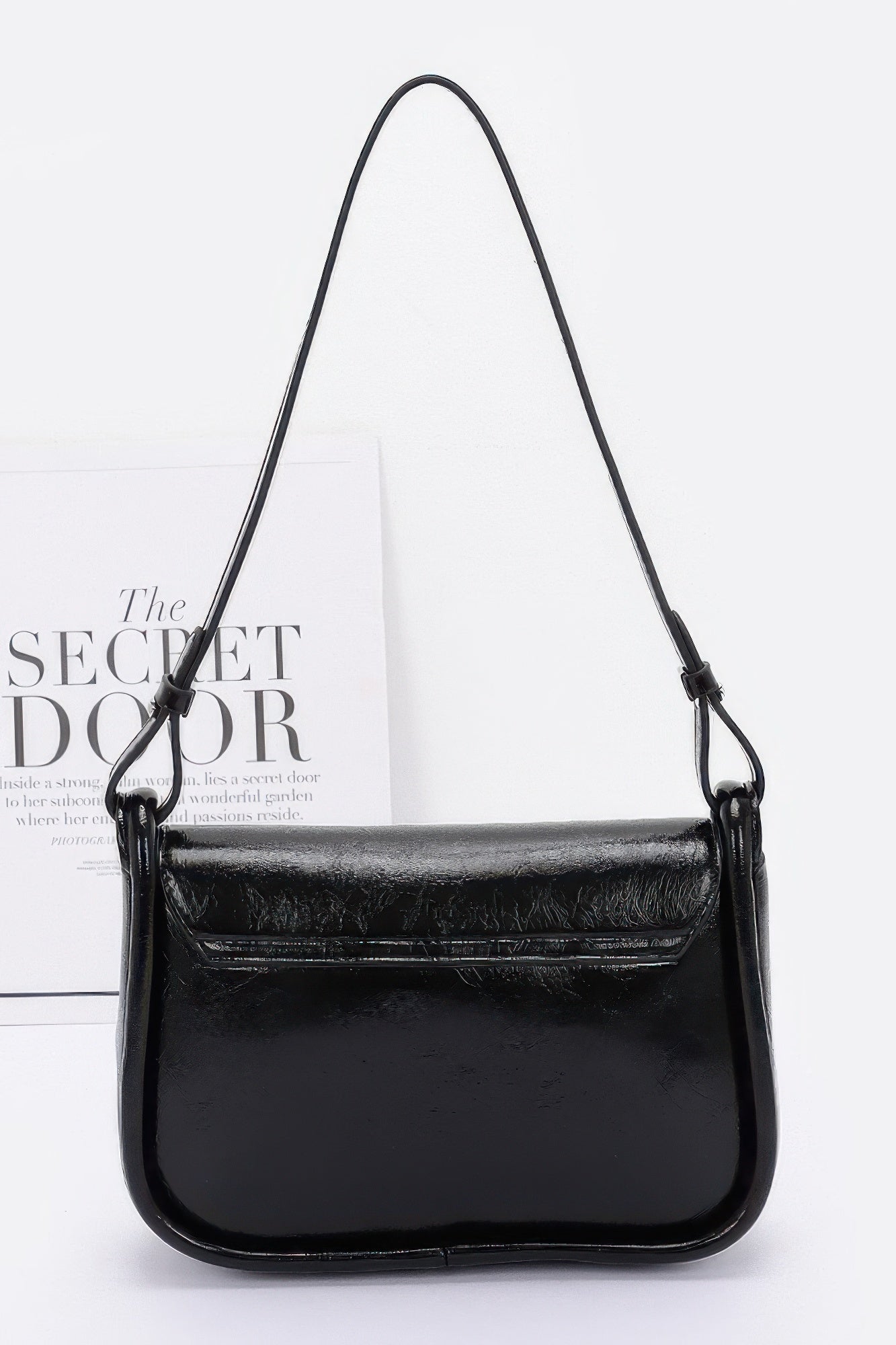 Faux Leather Bow Flap Bag - Tigbul's Variety Fashion Shop