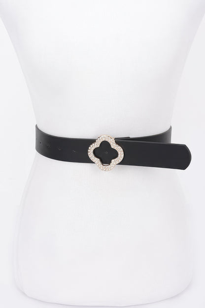 Faux Leather Metal Buckle Plus Belt - Tigbul's Variety Fashion Shop