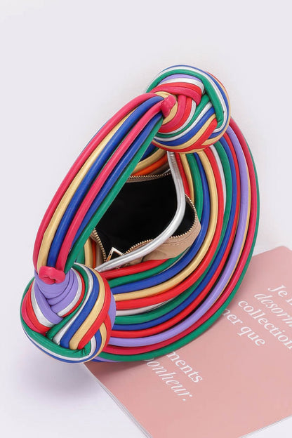 Faux Leather Rope Hobo Bag - Tigbul's Variety Fashion Shop