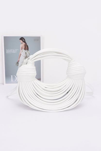 Faux Leather Rope Hobo Bag - Tigbul's Variety Fashion Shop