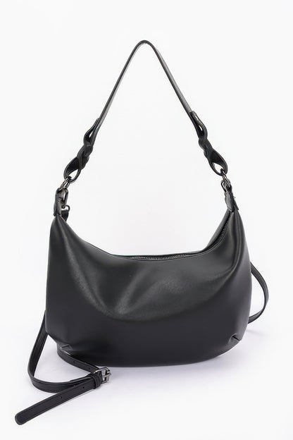 Faux Strap Shoulder Bag - Tigbul's Variety Fashion Shop