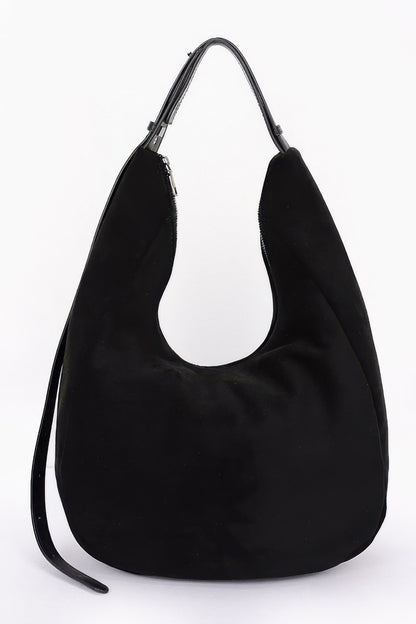 Faux Suede Bindle Bag - Tigbul's Variety Fashion Shop