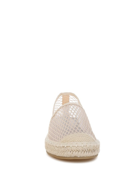 Manara Mesh Espadrille Loafers - Tigbul's Variety Fashion Shop