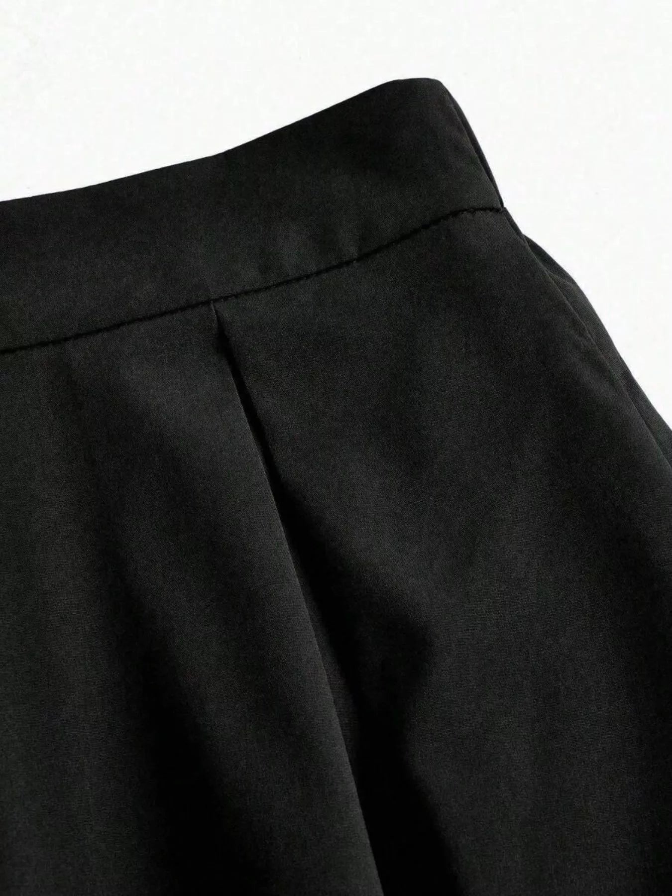 Elastic Waist Pleated Detail Skirt - Tigbul's Variety Fashion Shop