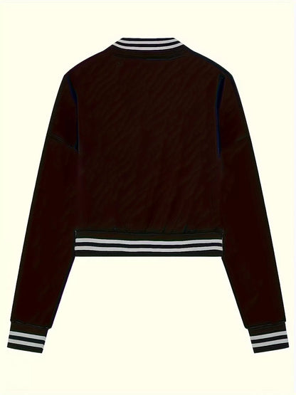 Snap Down Long Sleeve Jacket - Tigbul's Variety Fashion Shop
