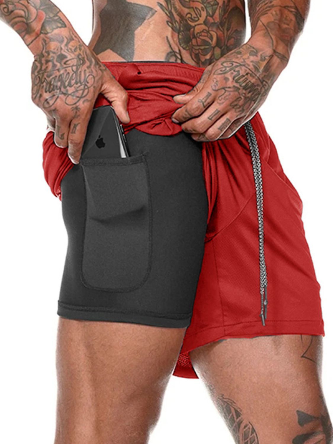 Men's Plus Size Drawstring Active Shorts - Tigbul's Variety Fashion Shop