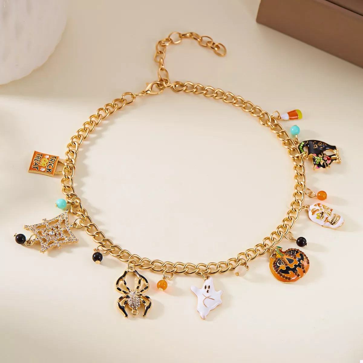 18K Gold-Plated Halloween Theme Bracelet - Tigbul's Variety Fashion Shop