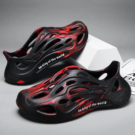 Men's Flame Pattern Sports Breathable Sandals - Tigbul's Variety Fashion Shop