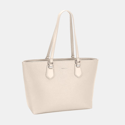 David Jones PU Leather Tote Bag - Tigbul's Variety Fashion Shop