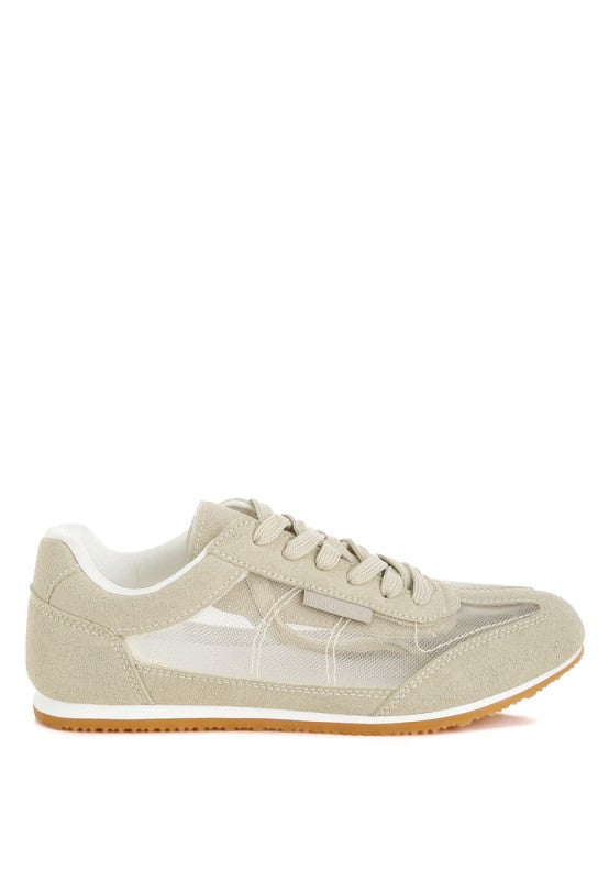 Milon Microfiber & Mesh Sneakers - Tigbul's Variety Fashion Shop