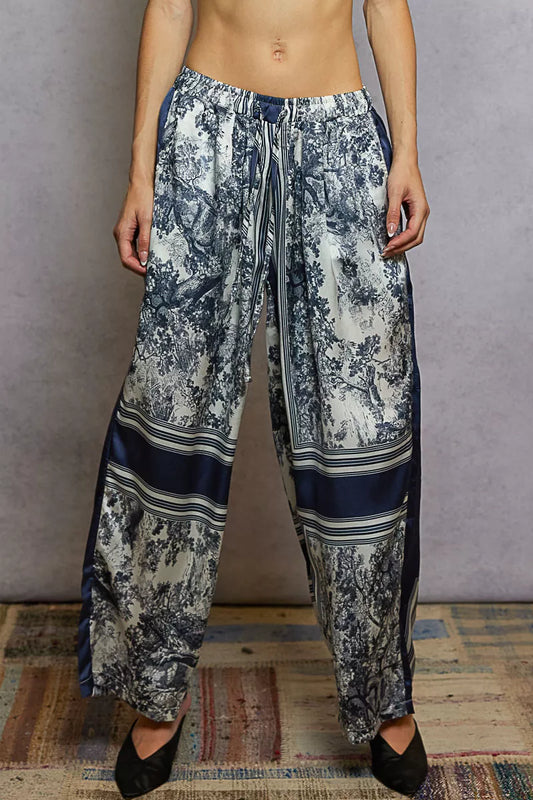 POL Floral Printed Woven Wide Leg Drawstring Pants - Tigbul's Variety Fashion Shop
