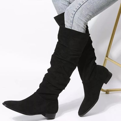 Slouchy Knee High Boots - Tigbul's Variety Fashion Shop