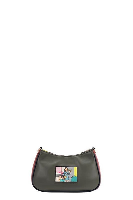 Nicole Lee USA Crescent Shaped Crossbody Bag - Tigbul's Variety Fashion Shop