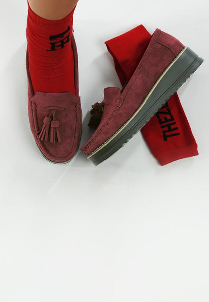 Daiki Platform Lug Sole Tassel Loafers - Tigbul's Variety Fashion Shop