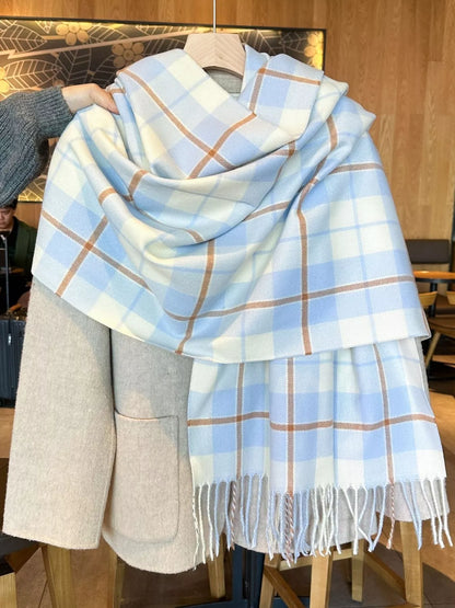 Classic Plaid Fringe Scarf - Tigbul's Variety Fashion Shop