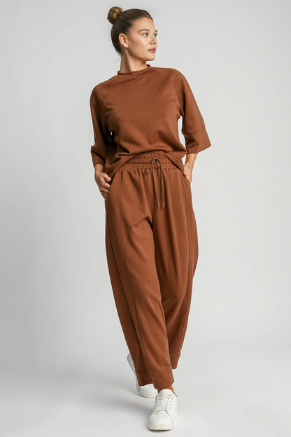 Umgee Full Size Drawstring Wide Leg Pants with Pockets - Tigbul's Variety Fashion Shop