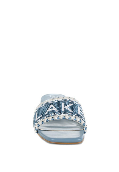 Vacay Babe Lake Como Beaded Slip-On Heels - Tigbul's Variety Fashion Shop