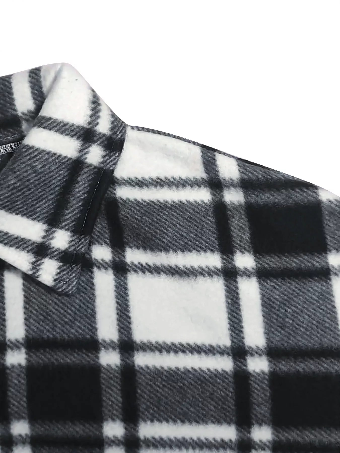 Plaid Button-Up Jacket - Tigbul's Variety Fashion Shop