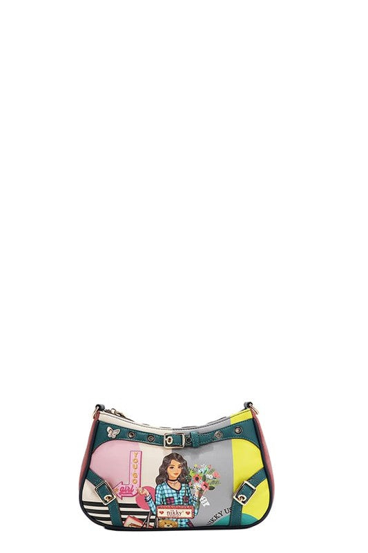 Nicole Lee USA Crescent Shaped Crossbody Bag - Tigbul's Variety Fashion Shop
