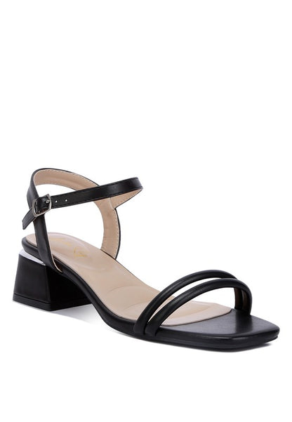 Sulein Ankle Strap Low Block Heels - Tigbuls Variety Fashion