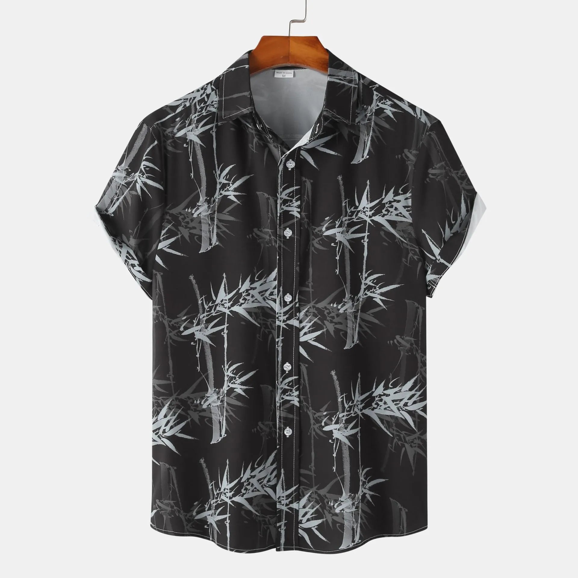 Men's Printed Short Sleeve Button-Up Shirt - Tigbul's Variety Fashion Shop