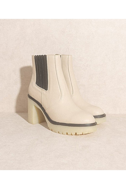 Platform Paneled Boots - Tigbuls Variety Fashion