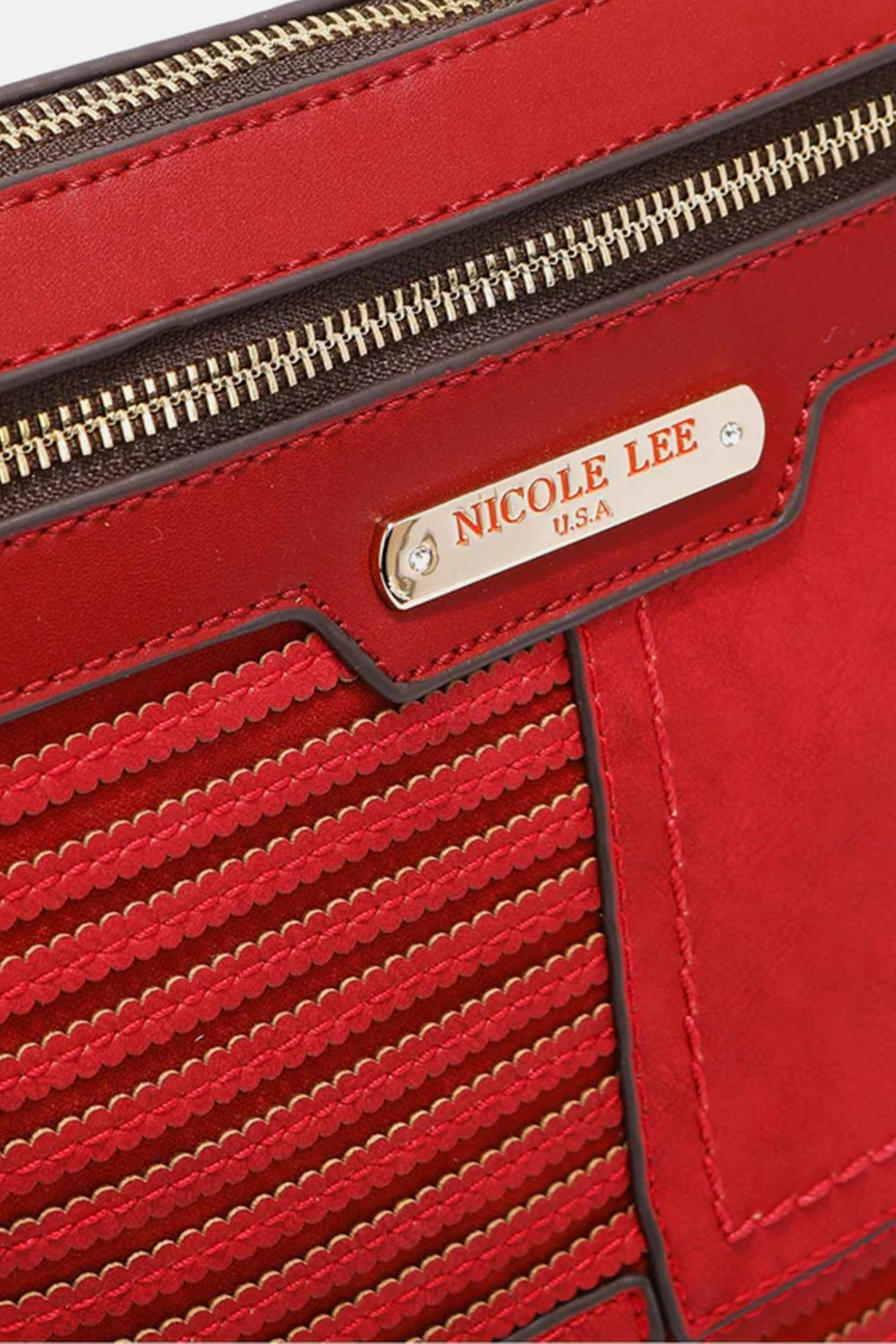Nicole Lee USA Scallop Stitched Crossbody Bag - Tigbuls Variety Fashion