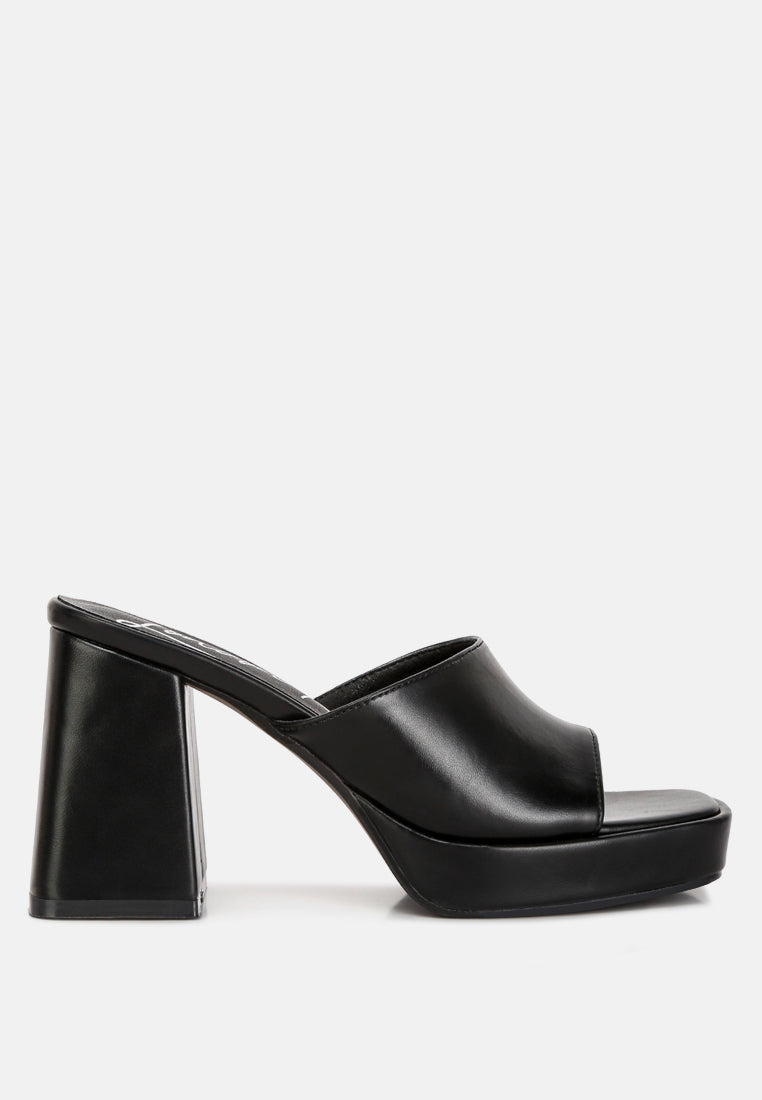 Flexes Flared Block Heel Sandals - Tigbul's Variety Fashion Shop