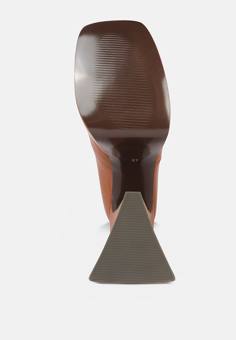 Frosty High Platform Block Heel Chelsea Boot - Tigbul's Variety Fashion Shop