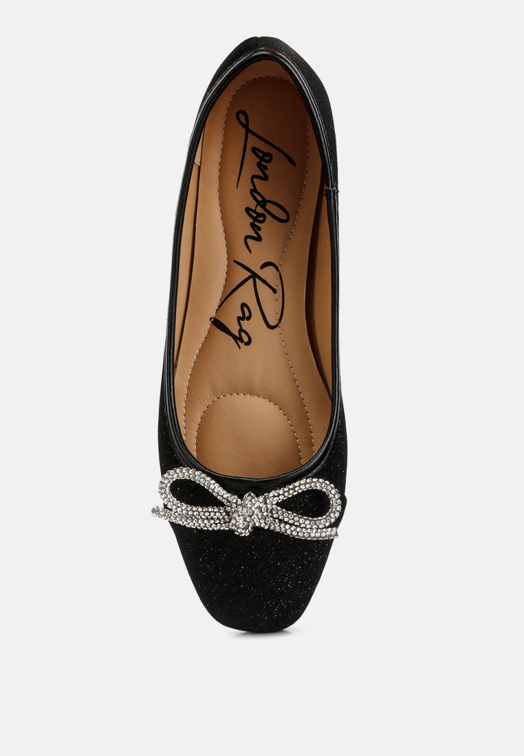 Gizeh Women Rhinestone Embellished Ballerinas - Tigbul's Variety Fashion Shop