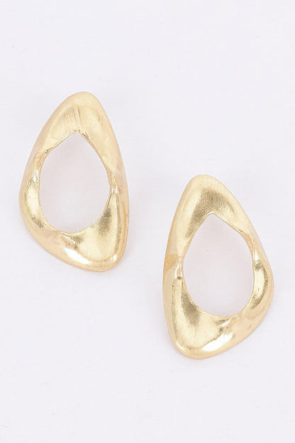 Gold Plated Metal Earring - Tigbul's Variety Fashion Shop